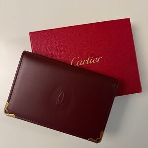 NWT - Cartier Vintage Leather Wallet / Cardholder